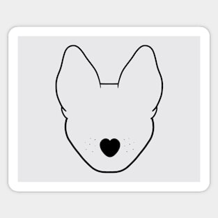 SHepherd Dog Outline Sticker